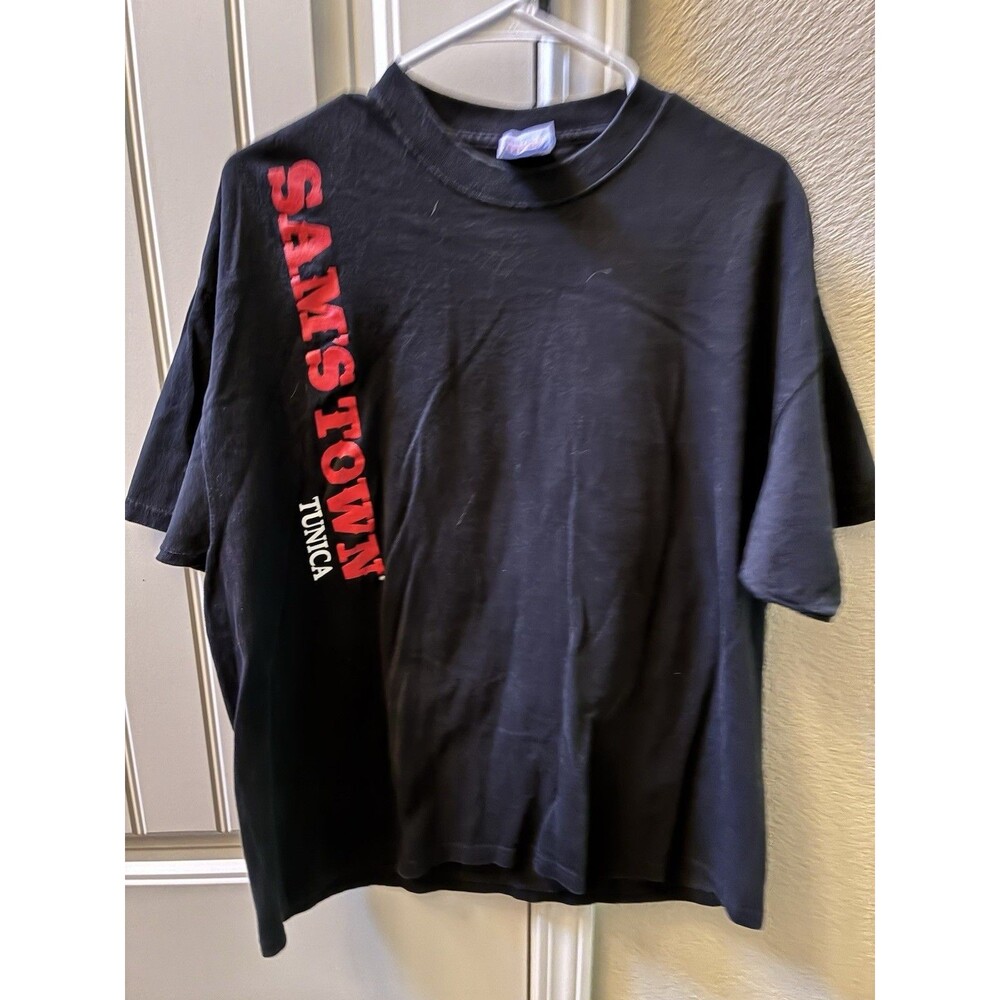 Vintage Y2K Tunica Sam's Town Casino Shirt-XL Hanes
